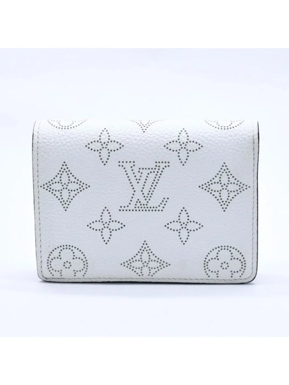 Louis Vuitton Fold Wallet White Black Purple Monogram Portefeuille Clair